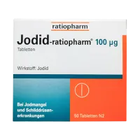 Фото Йодид Ратиофарм (Калия Йодид) ГЕРМАНИЯ Ratiopharm таб. 100мкг №50