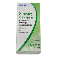 Фото Зиннат 125мг/5мл суспензия для детей гранул. 50мл