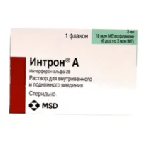 Фото Интрон-А (Intron A) р-р для ин. 18млн. МЕ 6 доз