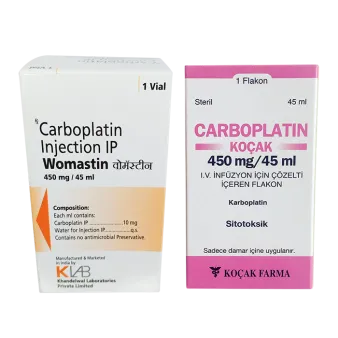 Карбоплатин Kocak / Womastin / Carplatu флакон 10мг/мл 45мл (450мг) №1